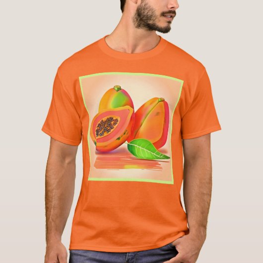 Papaya-Freshness in Scheiben T-Shirt (Vorderseite)