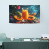 PAPAYA Frisch gepresster SAFT -  Banner (Messeveranstaltung)