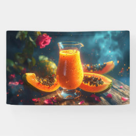 PAPAYA Frisch gepresster SAFT -  Banner