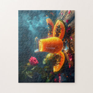 PAPAYA Frisch gepresster SAFT - Puzzle