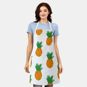papaya Frucht All-over Print Schürze, Mittel Schürze