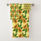 Papaya Fruchtwackelpapier Badhandtuch Set (Insitu)