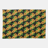 Papaya Fruchtwackelpapier Geschirrtuch (Horizontal)