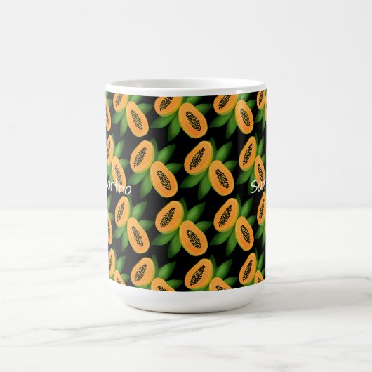 Papaya Fruchtwackelpapier Kaffeetasse (Mittel)