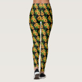 Papaya Fruchtwackelpapier Leggings (Rückseite)