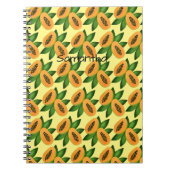 Papaya Fruchtwackelpapier Notizblock (Vorderseite)