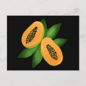 Papaya Fruchtwackelpapier Postkarte (Vorderseite)