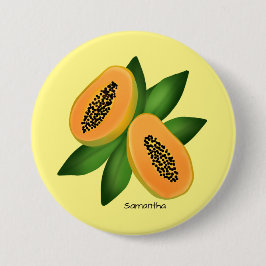 Papaya Fruit Button