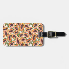 Papaya Fruit Watercolor Gepäckanhänger