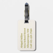 Papaya Fruit Watercolor Gepäckanhänger (Rückseite vertikal)