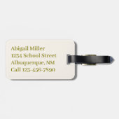 Papaya Fruit Watercolor Gepäckanhänger (Rückseite horizontal)