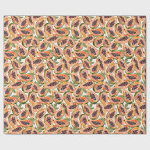 Papaya Fruit Watercolor