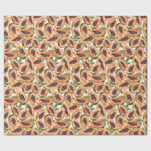 Papaya Fruit Watercolor Geschenkpapier