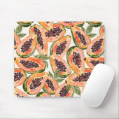 Papaya Fruit Watercolor Mousepad (Mit Mouse)