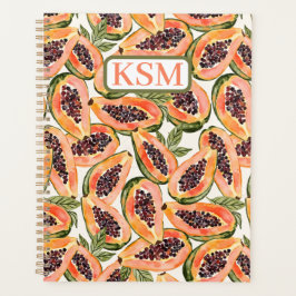 Papaya Fruit Watercolor Planer