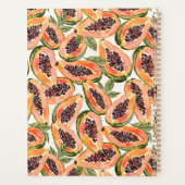 Papaya Fruit Watercolor Planer (Rückseite)