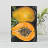 Papaya Gecko Einladung (Stehend Vorderseite)