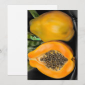 Papaya Gecko Einladung (Vorne/Hinten)