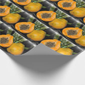 Papaya Gecko Geschenkpapier (Ecke)