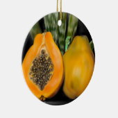 Papaya Gecko Keramik Ornament (Rechts)