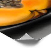 Papaya Gecko Poster (Ecke)