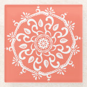 Papaya Glasuntersetzer (Vorderseite)