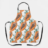 Papaya Hand Tropical Frucht Muster Schürze (Vorderseite)