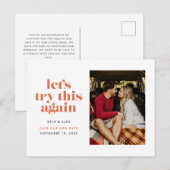 Papaya lasst uns versuchen, dies nochmal ändern da ankündigungspostkarte (Vorne/Hinten)