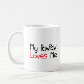 Papaya-Lieben ich Kaffeetasse (Links)