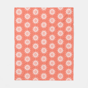 Papaya Mandala Fleecedecke