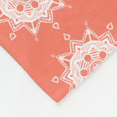 Papaya Mandala Fleecedecke (Ecke)