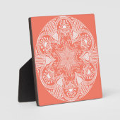 Papaya Mandala Fotoplatte (Vorderseite)