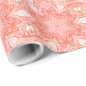 Papaya Mandala Geschenkpapier (Rolleneckpunkt)