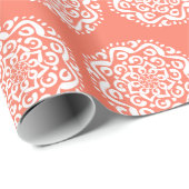 Papaya Mandala Geschenkpapier (Rolleneckpunkt)