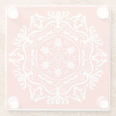 Papaya Mandala Glasuntersetzer (Rückseite)