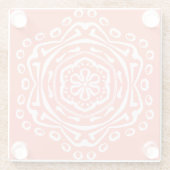 Papaya Mandala Glasuntersetzer (Rückseite)