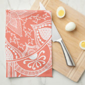 Papaya Mandala Handtuch (Viertel Falte)