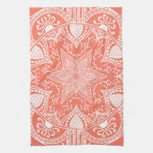 Papaya Mandala Handtuch (Vertikal)