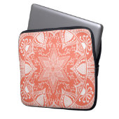 Papaya Mandala Laptopschutzhülle (Vorderseite Links)