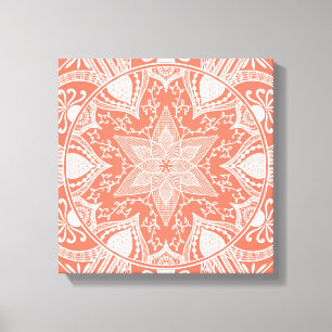 Papaya Mandala Leinwanddruck