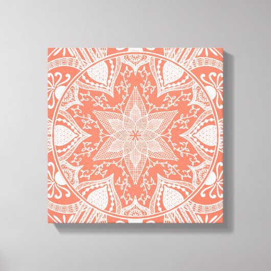 Papaya Mandala Leinwanddruck (Vorderseite)