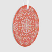Papaya Mandala Ornament (Vorderseite)
