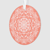 Papaya Mandala Ornament (Vorderseite)