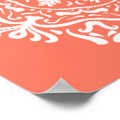 Papaya Mandala Poster (Ecke)