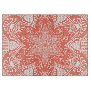 Papaya Mandala Schneidebrett