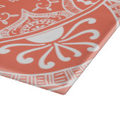 Papaya Mandala Schneidebrett (Ecke)
