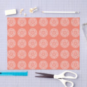 Papaya Mandala Seidenpapier (Handwerk)