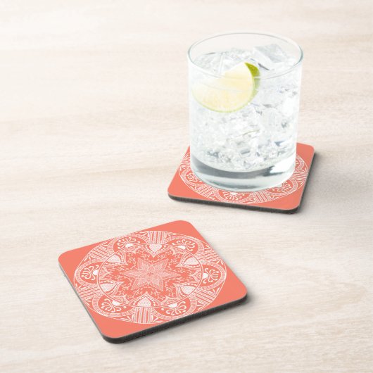 Papaya Mandala Untersetzer (Rechte Seite)