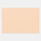 Papaya Nectar Glow Peach Shades 3 Tones Geschenkpapier Set (Vorderseite)