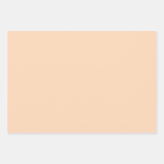 Papaya Nectar Glow Peach Shades 3 Tones Geschenkpapier Set (Vorderseite)